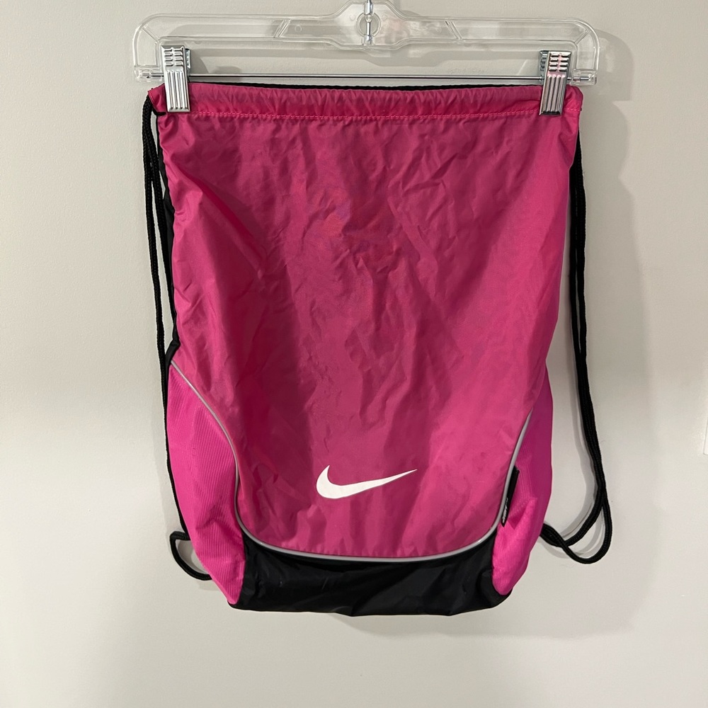 Pink Nike Drawstring Bag
